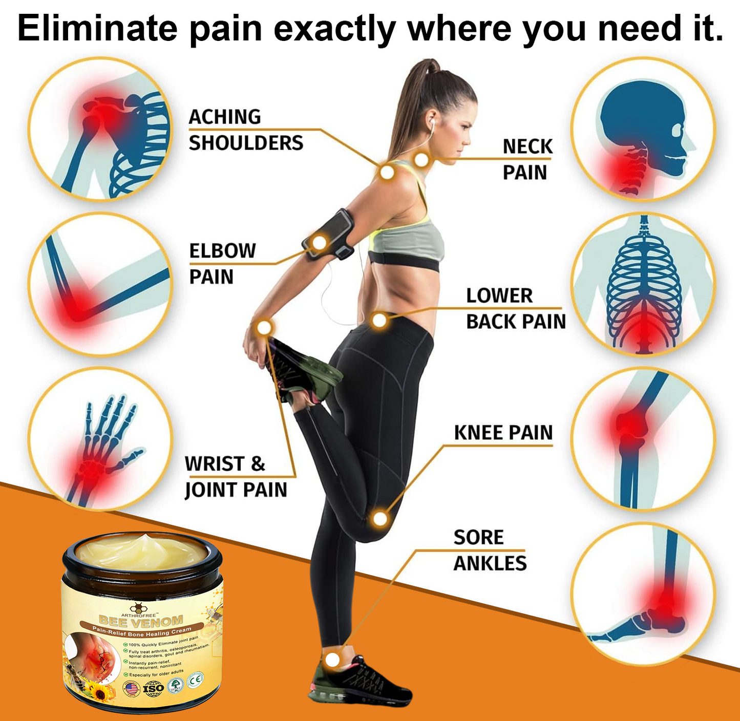 ArthroFree™ Bee-Venom Pain-Relief Bone Healing Cream(Specially for older adults & AAOS recommends)